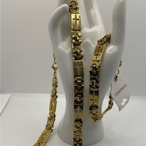 Necklace and bracelet set for men